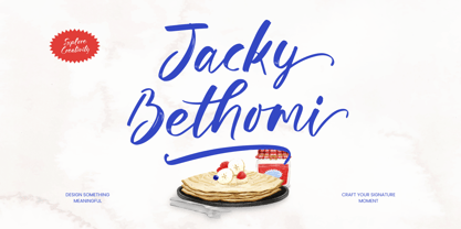 Jacky Bethomi Font Poster 1