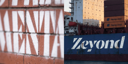 Zeyond Stencil Font Poster 4
