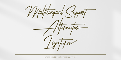 Athya Grace Font Poster 8