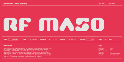 RF Maso Font Poster 1