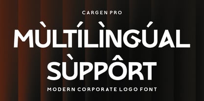 Cargen Pro Font Poster 9