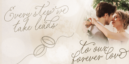Elegant Rings Font Poster 9