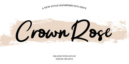 Crown Rose Font Poster 1