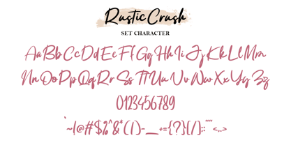 Crown Rose Font Poster 8