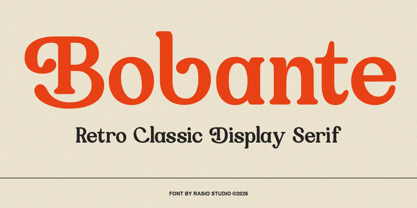 Bobante Font Poster 1