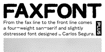 Faxfont Plus Font Poster 1