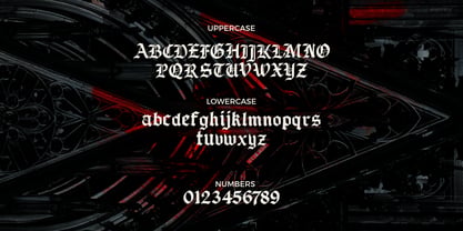 Sura Blackletter Font Poster 5