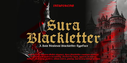 Sura Blackletter Font Poster 1