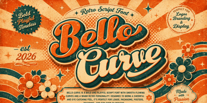 Bello Curve Font Poster 1