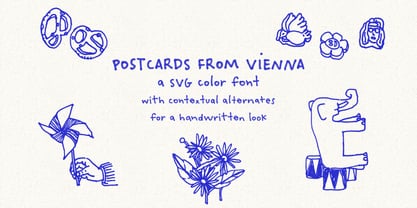 Postcards From Vienna Font Poster 1