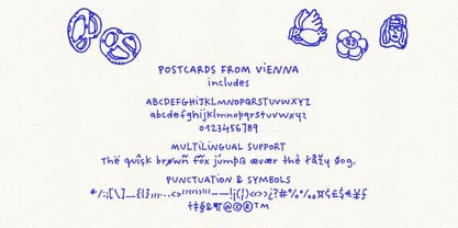 Postcards From Vienna Font Poster 2