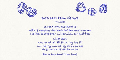 Postcards From Vienna Font Poster 3