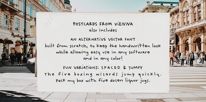 Postcards From Vienna Font Poster 6