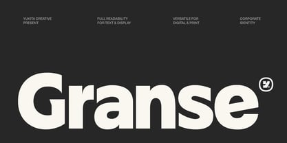 Granse Font Poster 1