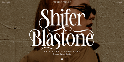 Shifer Blastone Font Poster 1