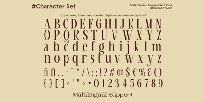 Shifer Blastone Font Poster 9