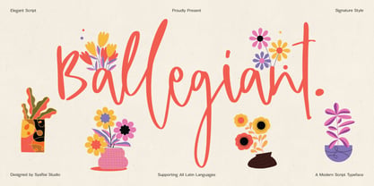 Ballegiant Font Poster 1