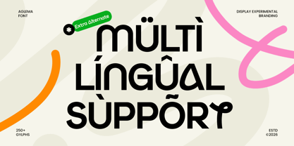 Aglema Font Poster 13