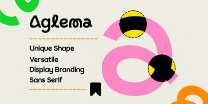 Aglema Font Poster 9