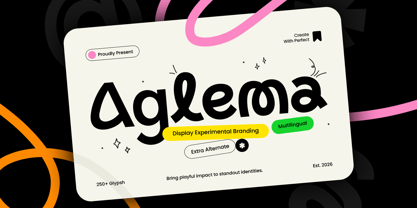 Aglema Font Poster 1