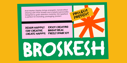 Broskesh Font Poster 1
