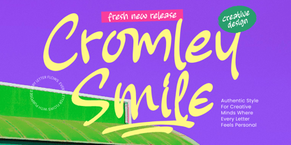 Cromley Smile Font Poster 1