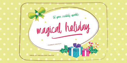 Magical Holiday Font Poster 1