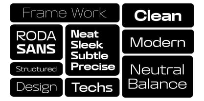 Roda Sans Font Poster 2