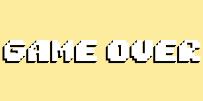 Tama Pixel Font Poster 2