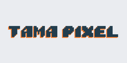 Tama Pixel Font Poster 1
