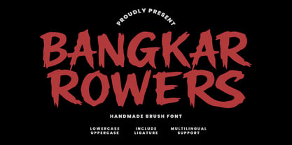 Bangkar Rowers Font Poster 1