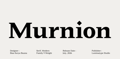 Murnion Font Poster 1