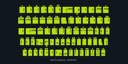 Heavy Block Font Poster 9