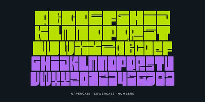 Heavy Block Font Poster 8