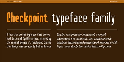Checkpoint Font Poster 2