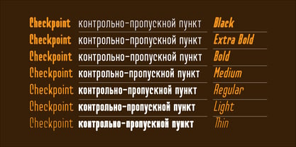 Checkpoint Font Poster 3