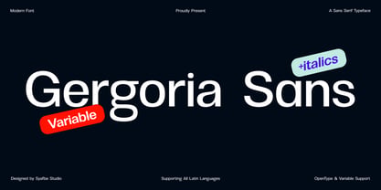 Gergoria Sans Font Poster 1