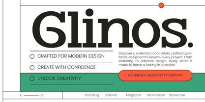 Glinos Font Poster 1