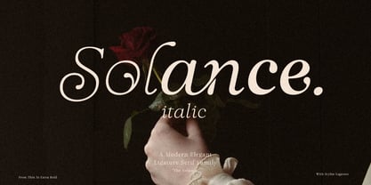 Solance Serif Italic Font Poster 1
