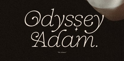 Solance Serif Italic Font Poster 3