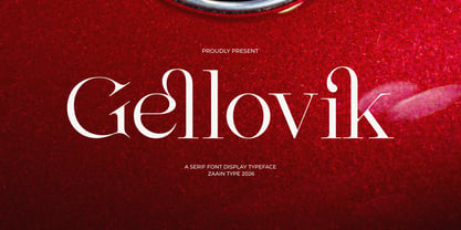 Gellovik Font Poster 1