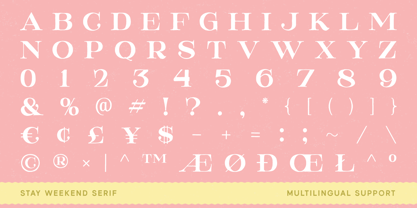 Stay Weekend Font Poster 5