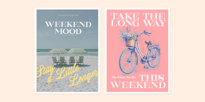 Stay Weekend Font Poster 7
