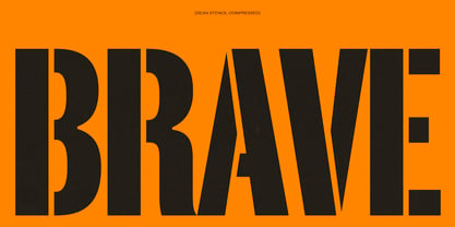 Dean Stencil Normal Font Poster 8