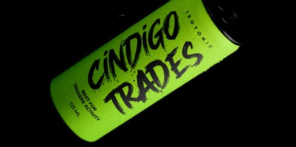 Cindigo Trades Font Poster 4