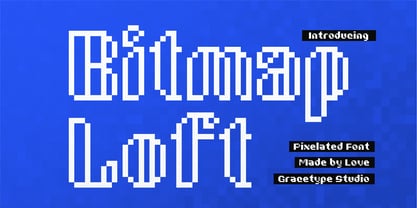 Bitmap Loft Font Poster 1