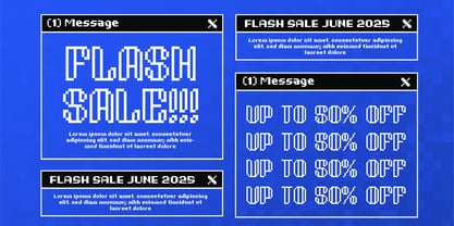 Bitmap Loft Font Poster 4