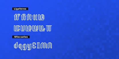 Bitmap Loft Font Poster 12