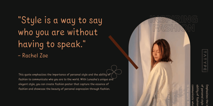 Lunasha Font Poster 2