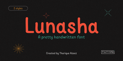 Lunasha Font Poster 1